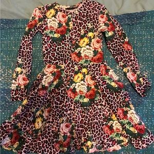 Rock Your Kid Multicolor Floral and Leopard Dress